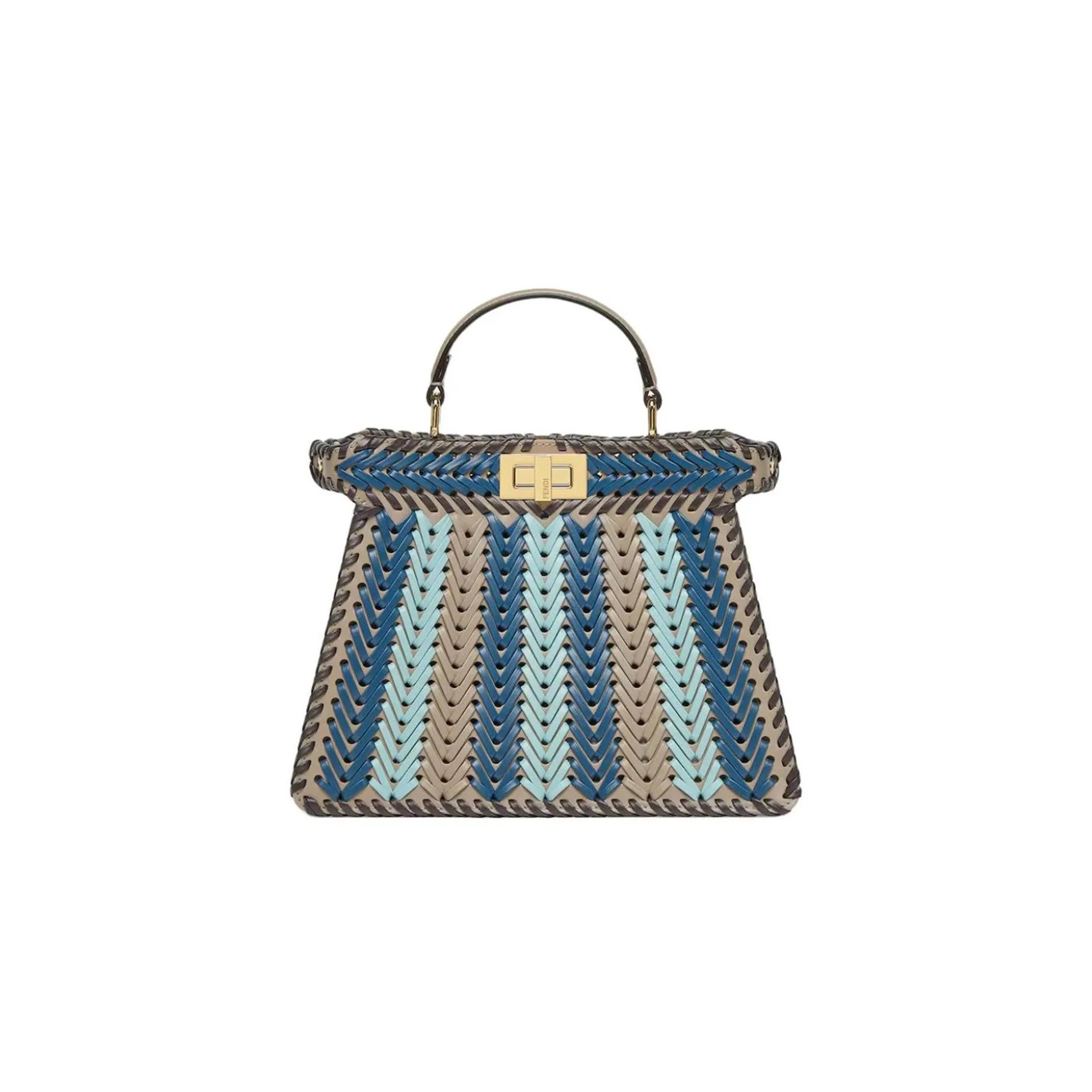 F**di peekaboo iseeu leather multicolour 8bn327as7ef1ppv (27*20*11cm)
